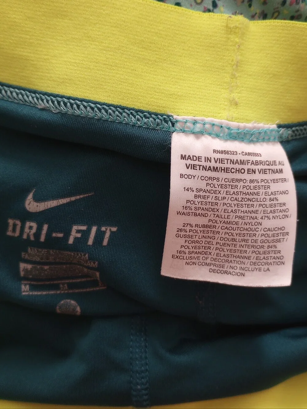 Nike Dri-Fit Athletic Shorts Medium Gym Workout Running Sporty Activewear Hiking
